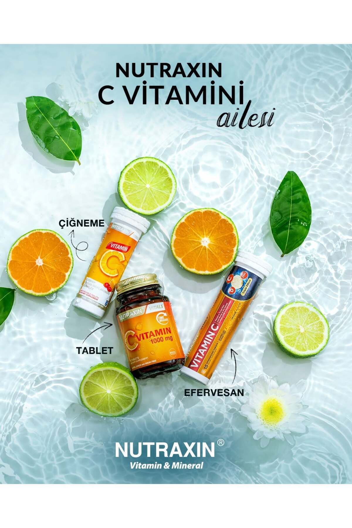 Nutraxin-Vitamin C and Zinc Effervescent Tablet - Set of 3 5