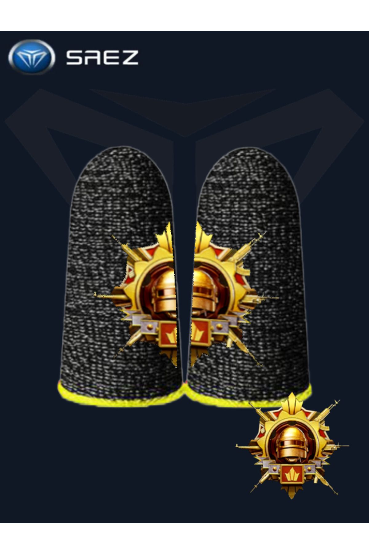 Saez E-spor Parmak Eldivenleri Pubg Oyun Eldiveni Ranked Conqueror 1 Çift 2 Parmaklık Limited Edition