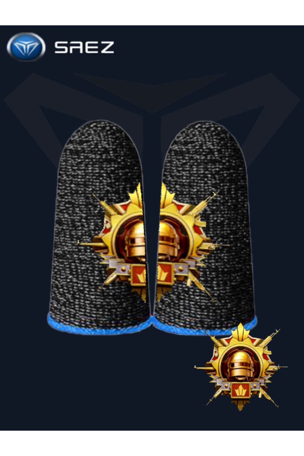 Saez E-spor Parmak Eldivenleri Pubg Oyun Eldiveni Ranked Conqueror 1 Çift 2 Parmaklık Limited Edition