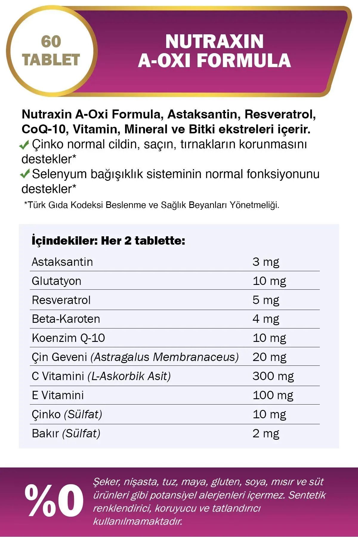 Nutraxin-A-oxi Formula 60 Tablets - Pack of 2 4