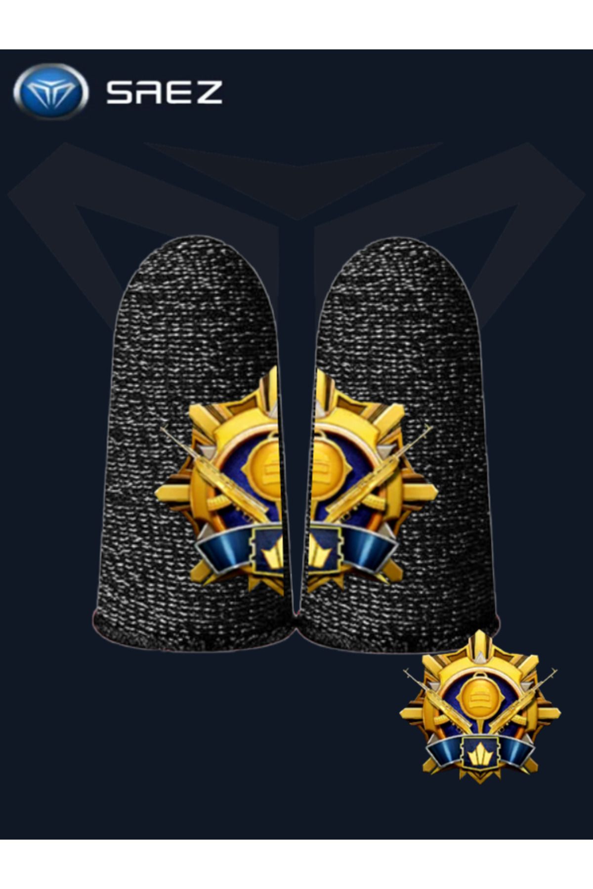 Saez E-spor Parmak Eldivenleri Pubg Oyun Eldiveni Ranked Tac1 Çift 2 Parmaklık Limited Edition