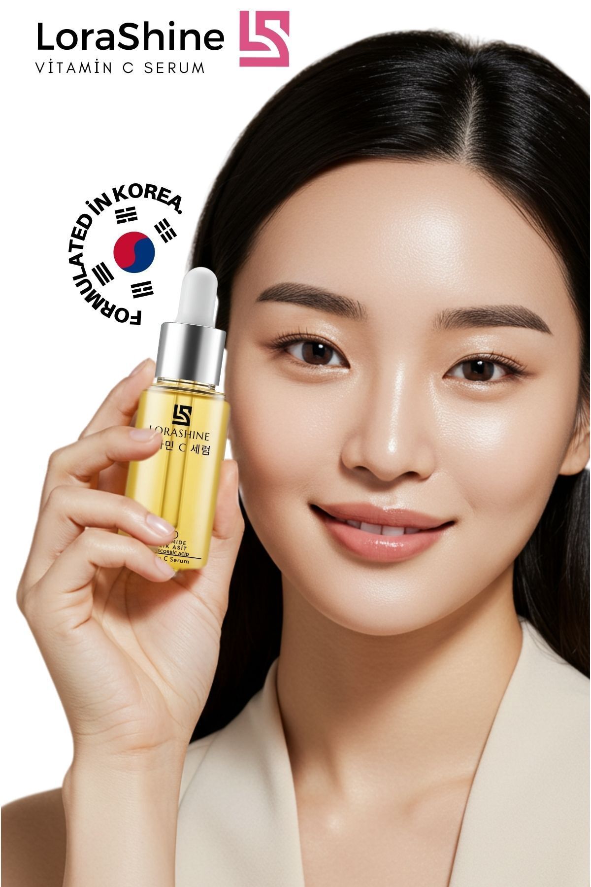 LoraShine %20 C Vitamini Serumu 30ml - Aydınlatıcı, Leke Karşıtı, Nemlendirici Bakım