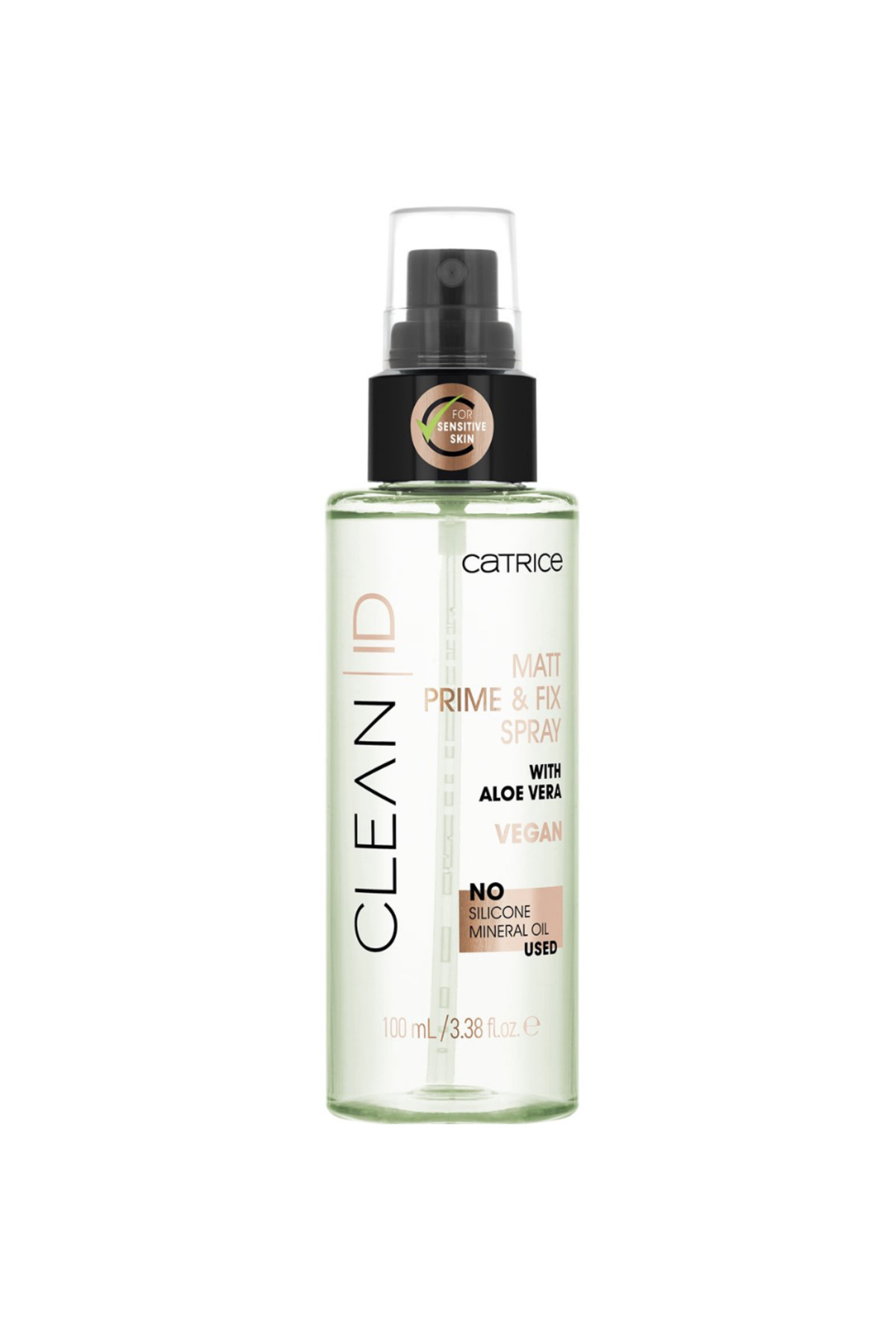 Catrice Clean ID Prime & Fix Spray Matt Glow Basis & Setting Mist with aloe Vera 2in1