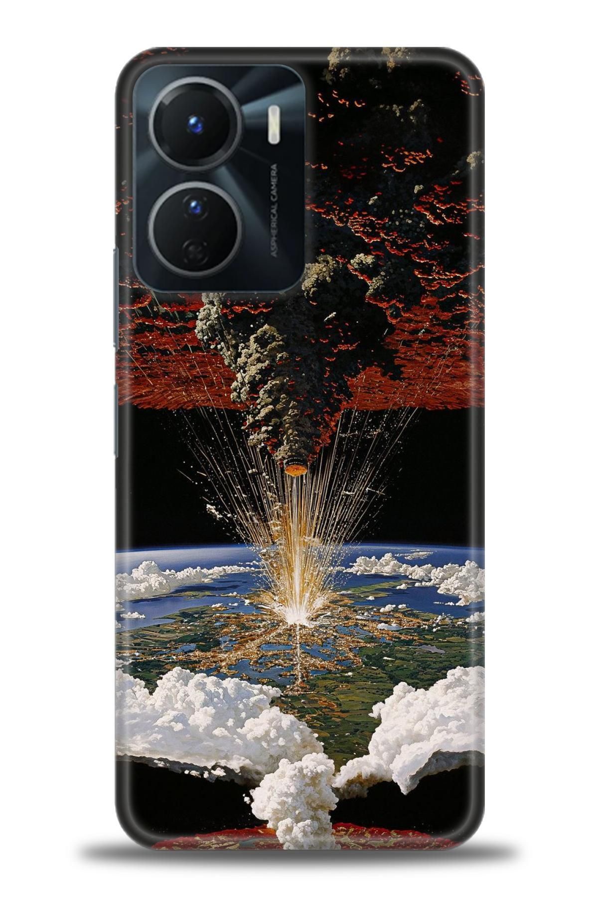 CooperTech Vivo Y16 İle Uyumlu HD Baskılı Silikon Kılıf - ÖzelSeriVivo - 2096