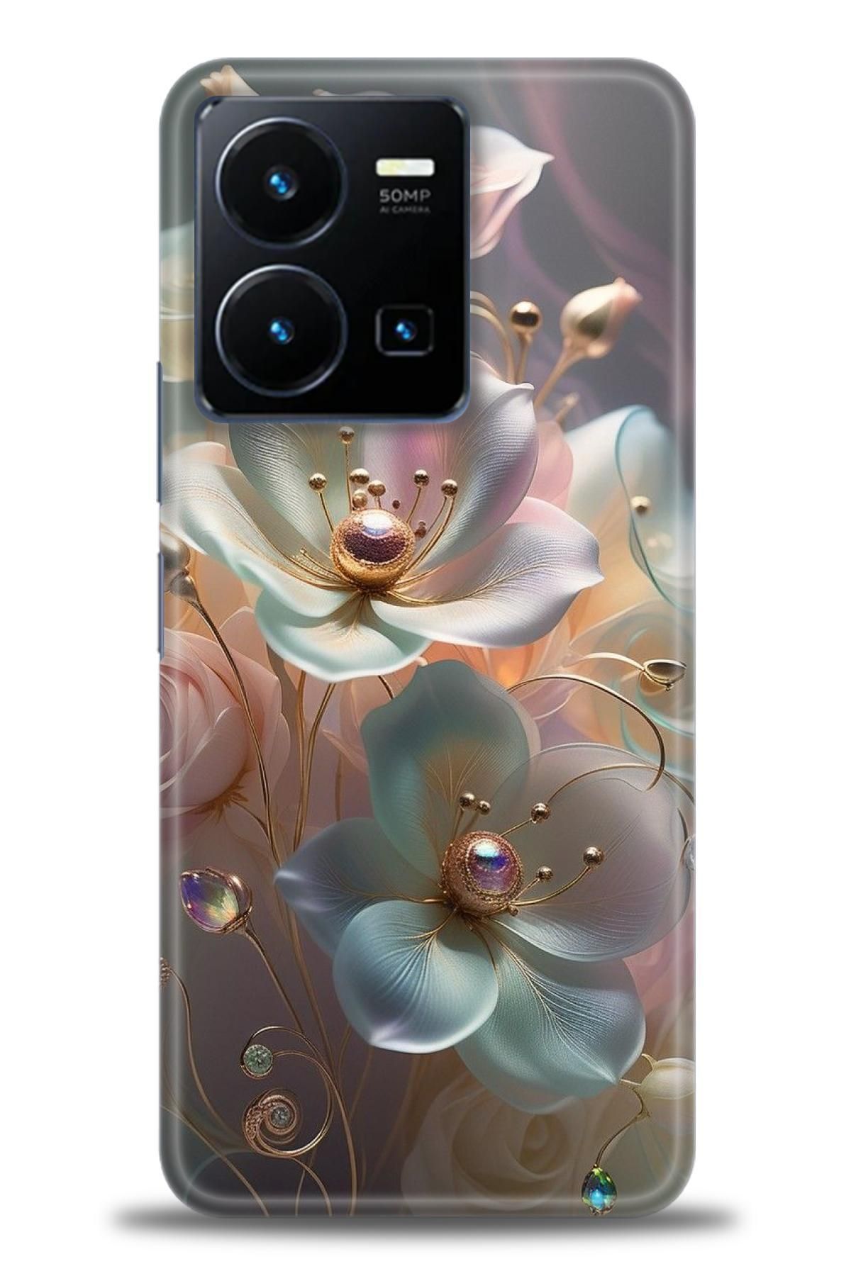 CooperTech Vivo Y35 İle Uyumlu HD Baskılı Silikon Kılıf - ÖzelSeriVivo - 2237