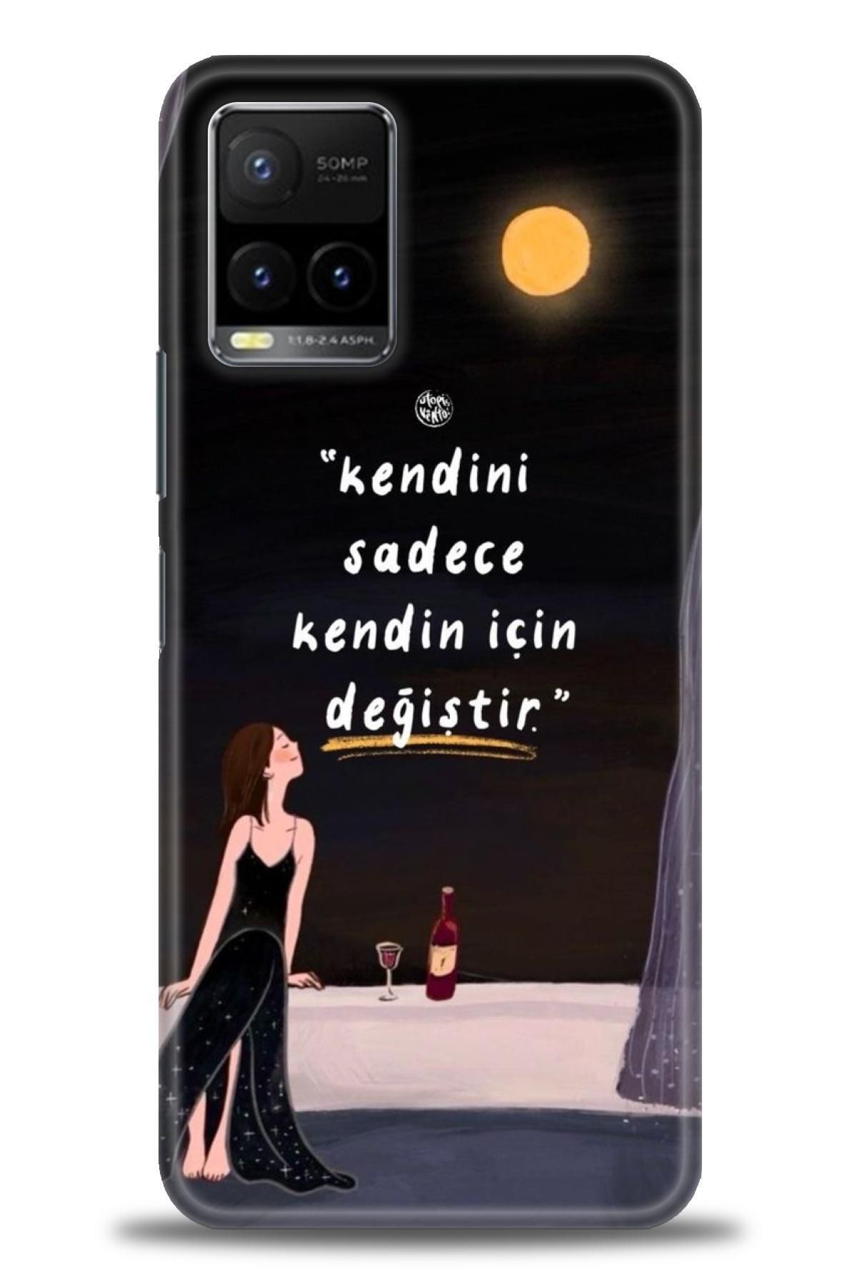 CooperTech Vivo Y21S / Y21 İle Uyumlu HD Baskılı Silikon Kılıf / Y V ÖzelSeri Vivo - 2224