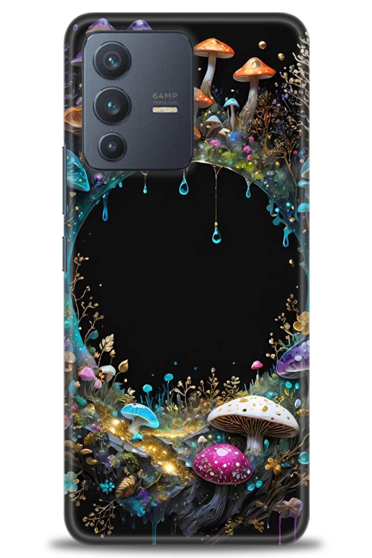 CooperTech Vivo V23 5G İle Uyumlu HD Baskılı Silikon Kılıf / Y V ÖzelSeri Vivo - 2083