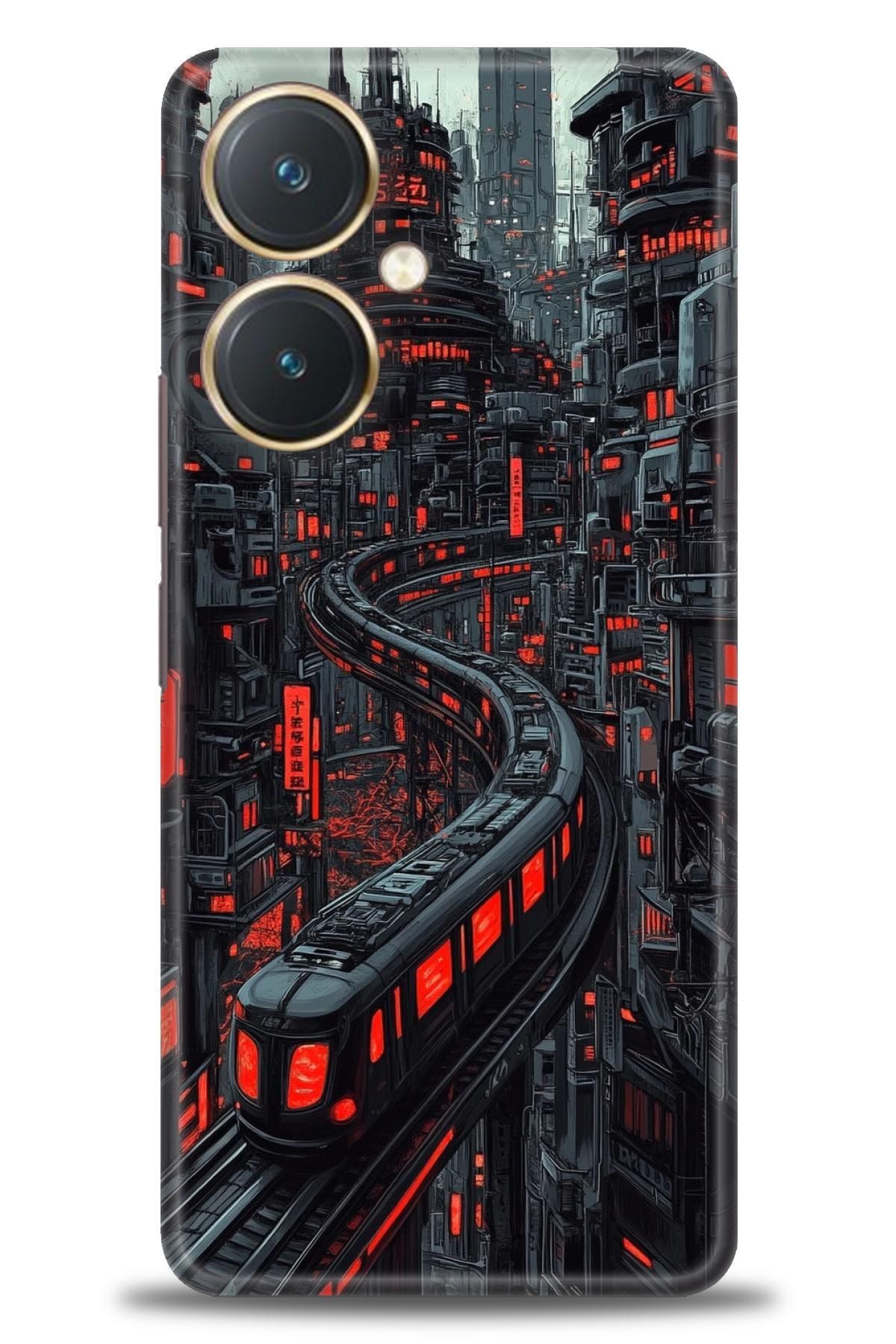 CooperTech Vivo Y27 İle Uyumlu HD Baskılı Silikon Kılıf / Y V ÖzelSeri Vivo - 2152