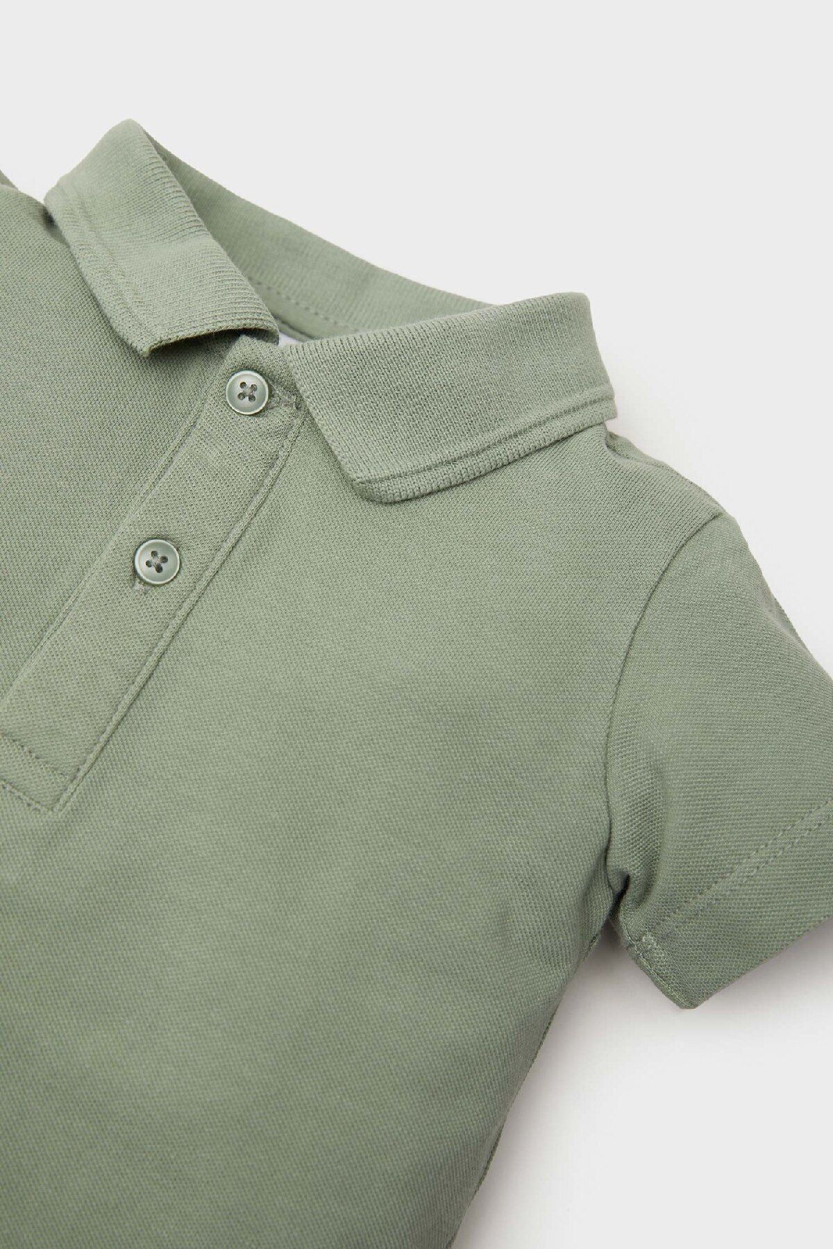 DeFacto-Baby Boy Pique Short Sleeve Polo Basic Plain T-Shirt B7007A525Sm 2