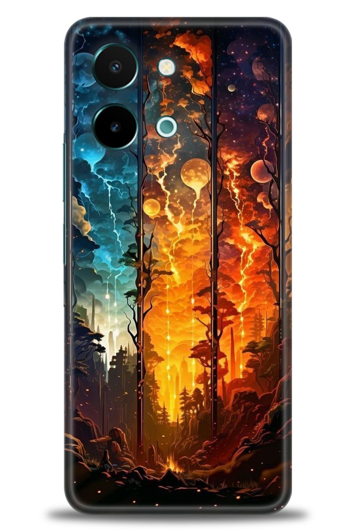 CooperTech Vivo Y28 İle Uyumlu HD Baskılı Silikon Kılıf - ÖzelSeriVivo - 2985