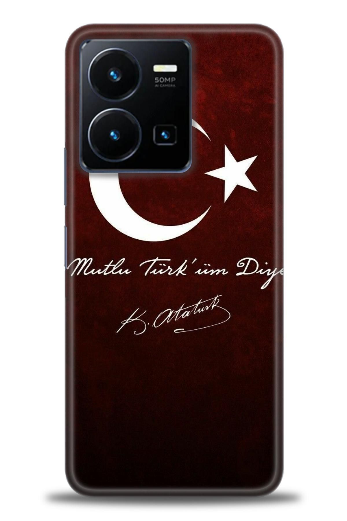 CooperTech Vivo Y35 İle Uyumlu HD Baskılı Silikon Kılıf / Y V ÖzelSeri Vivo - 2139