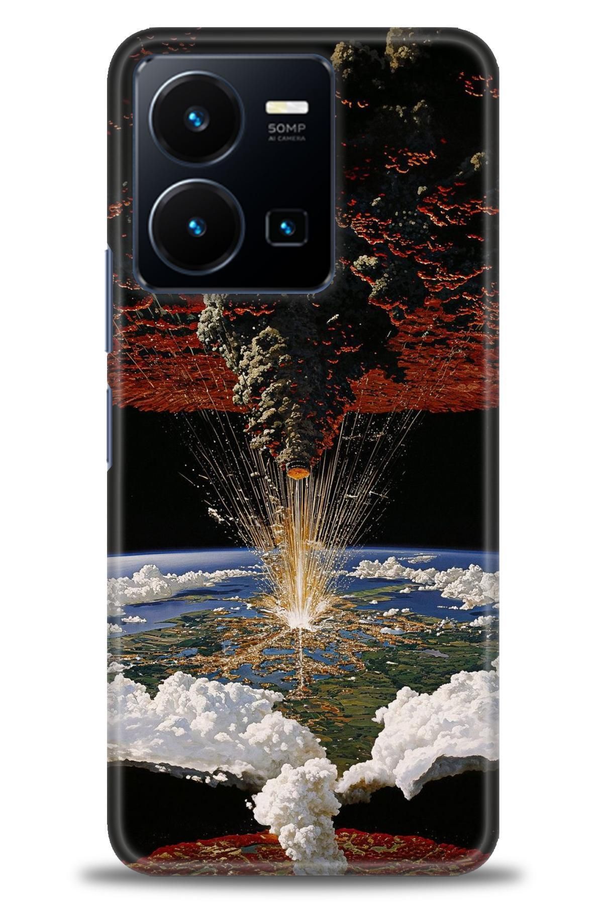 CooperTech Vivo Y22S İle Uyumlu HD Baskılı Silikon Kılıf - ÖzelSeriVivo - 2096