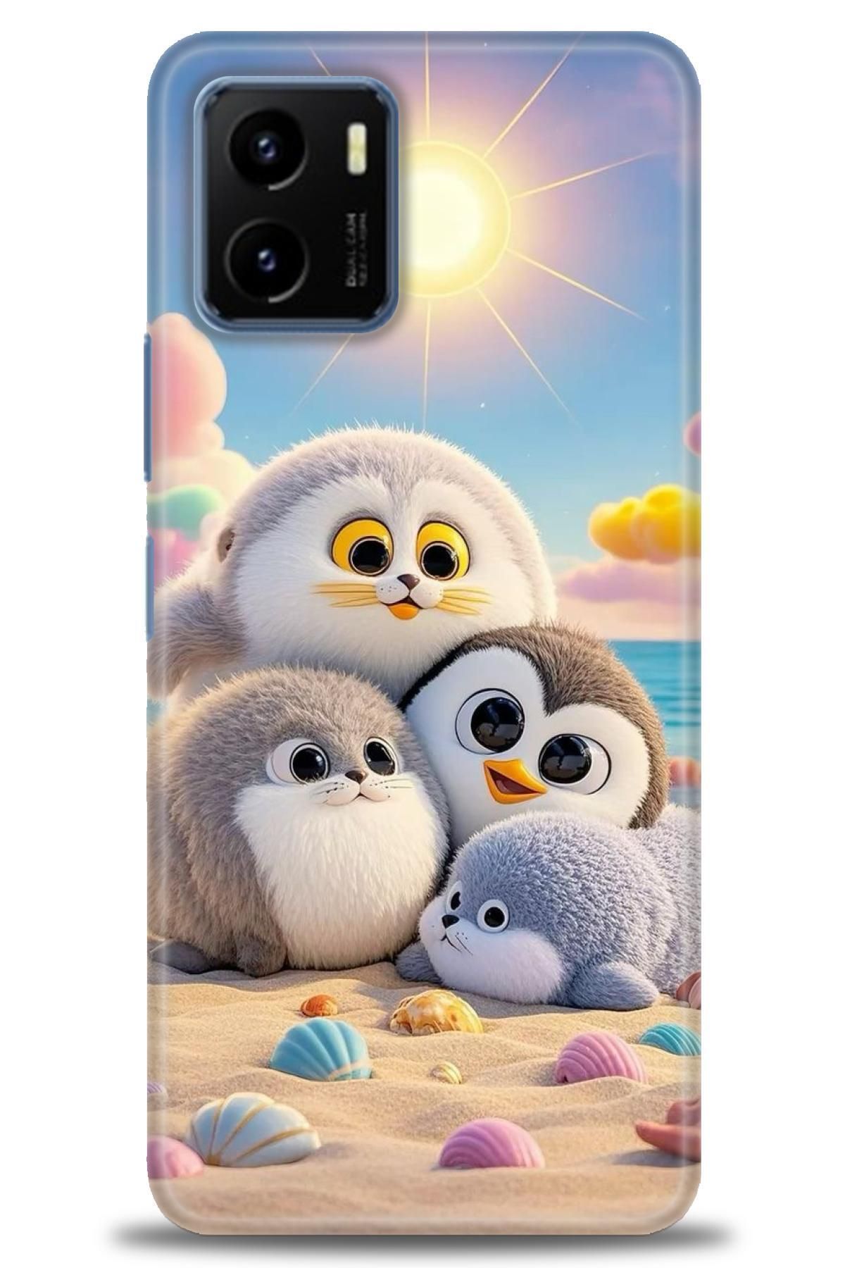 CooperTech Vivo Y15S / Y15A İle Uyumlu HD Baskılı Silikon Kılıf / Y V ÖzelSeri Vivo - 2073