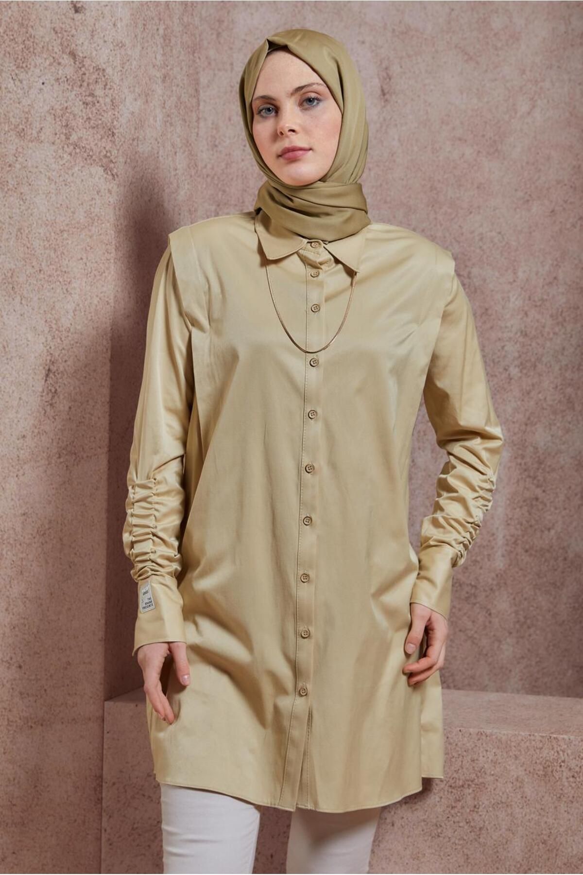 تونیک ساتن طرح دار 44466 Alvina