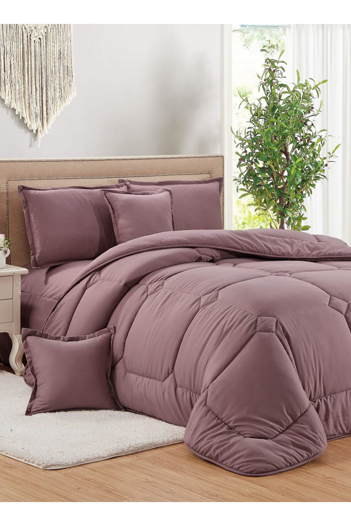 Generic-Comforter Set 4 Piece Single Size Elegant Bedspread Lightweight Comforter Suitable for All Seasons 3