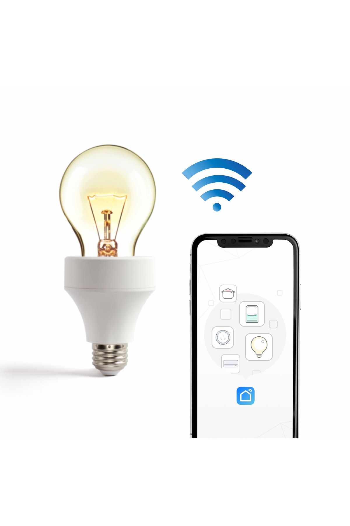 LİVOO-Livoo TEA232 Smart Bulb Adapter, Compatible with Alexa, Google Home and IFTTT 3