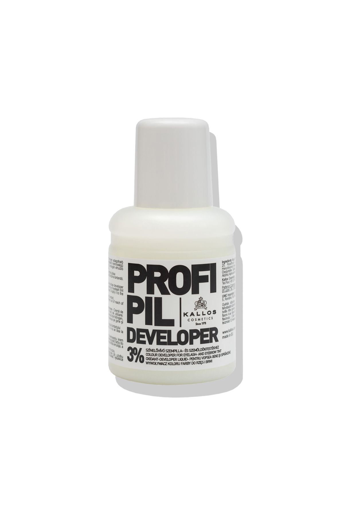 رنگ مو مردانه و زنانه اکسیدان خامه ای برای KALLOS PROFI باتری ابرو مژه 3 60ML 593135 Kallos Cosmetics