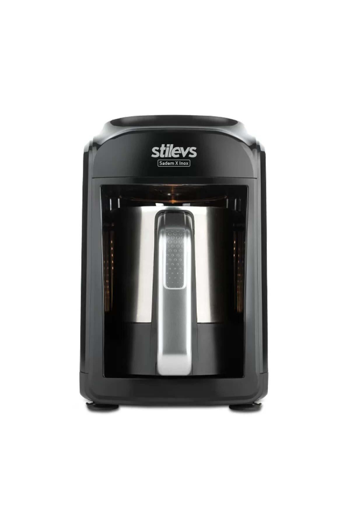 Stilevs-Sadem Inox Turkish Coffee Machine and Coffee Set for 2 People 2