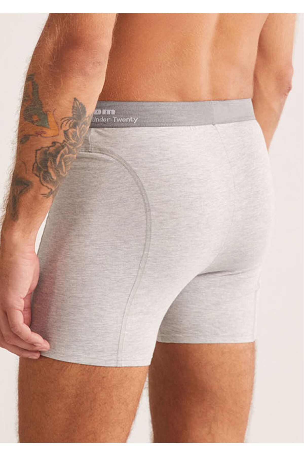 Kom-Men's Modal Cotton Lycra 2-Piece Boxers 2
