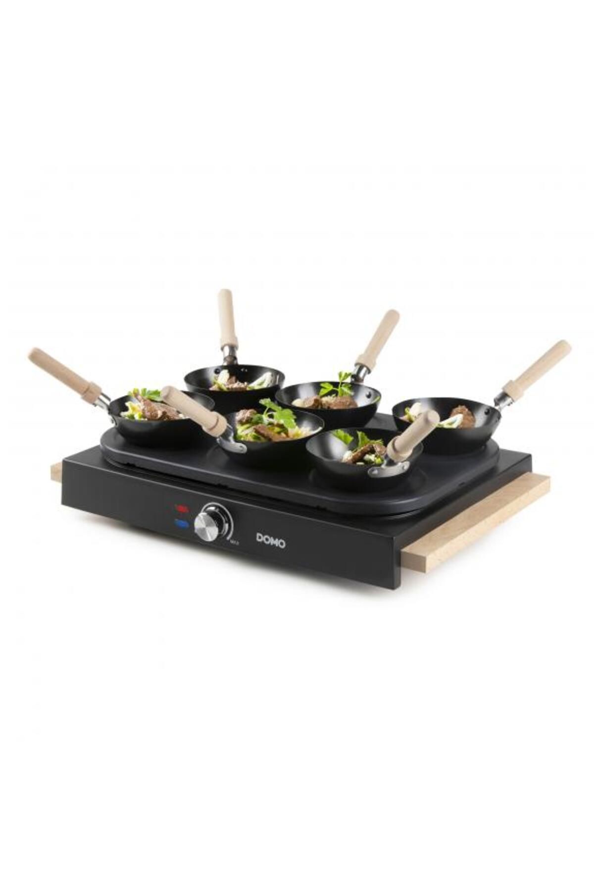 Domo-Wok Party Set 2 in 1 suitable for 6 people Domo DO8716W, 1000 W 6