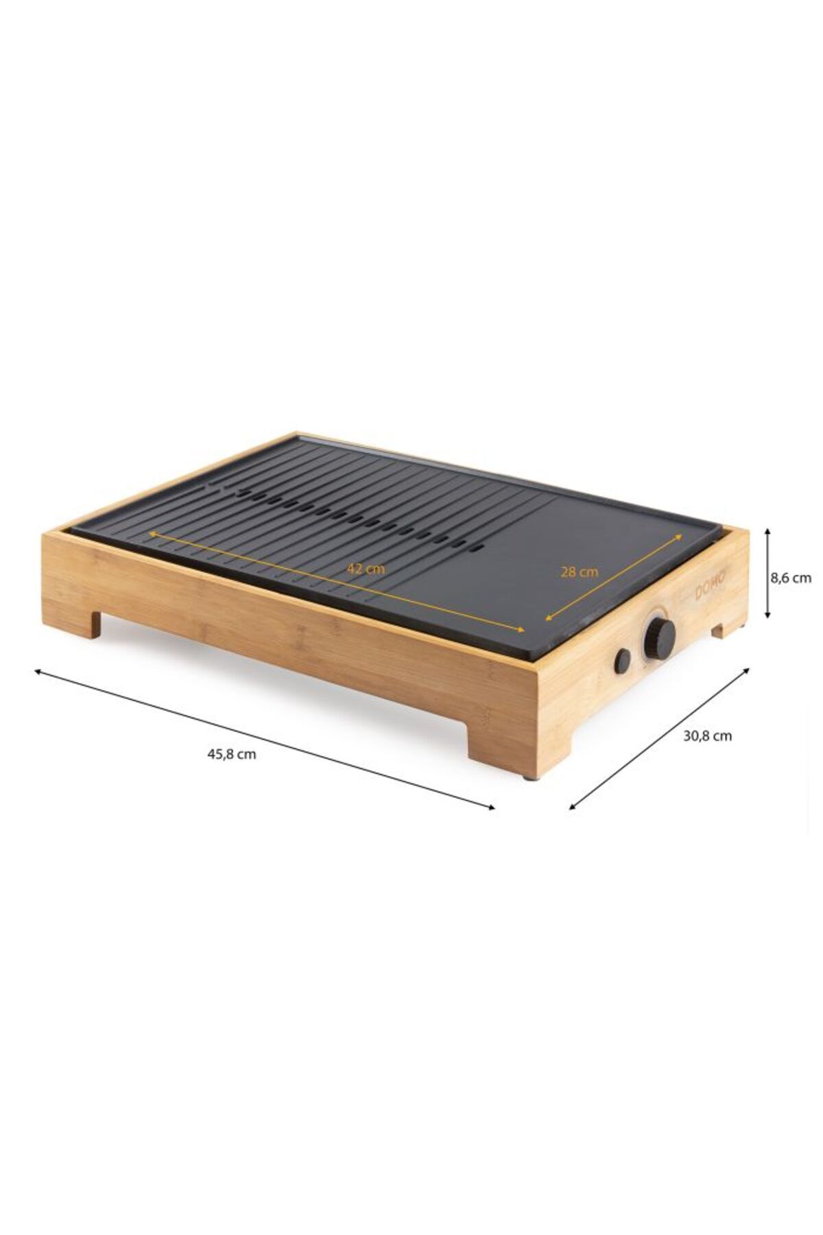 Domo-Gratar Teppan Yaky Domo DO9271G, 1800W, 42x28cm, bambus 10