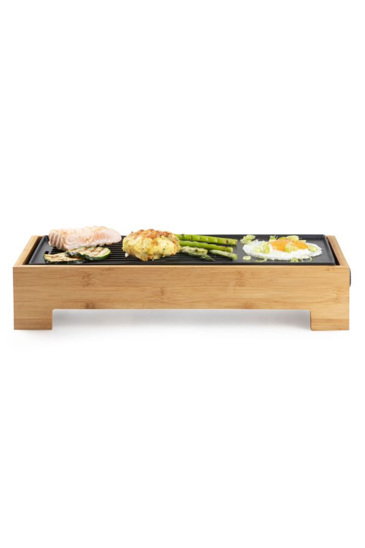 Domo-Electric Grill Teppan Yaki Do9270g, 1000w, 36x14cm, Bamboo 6