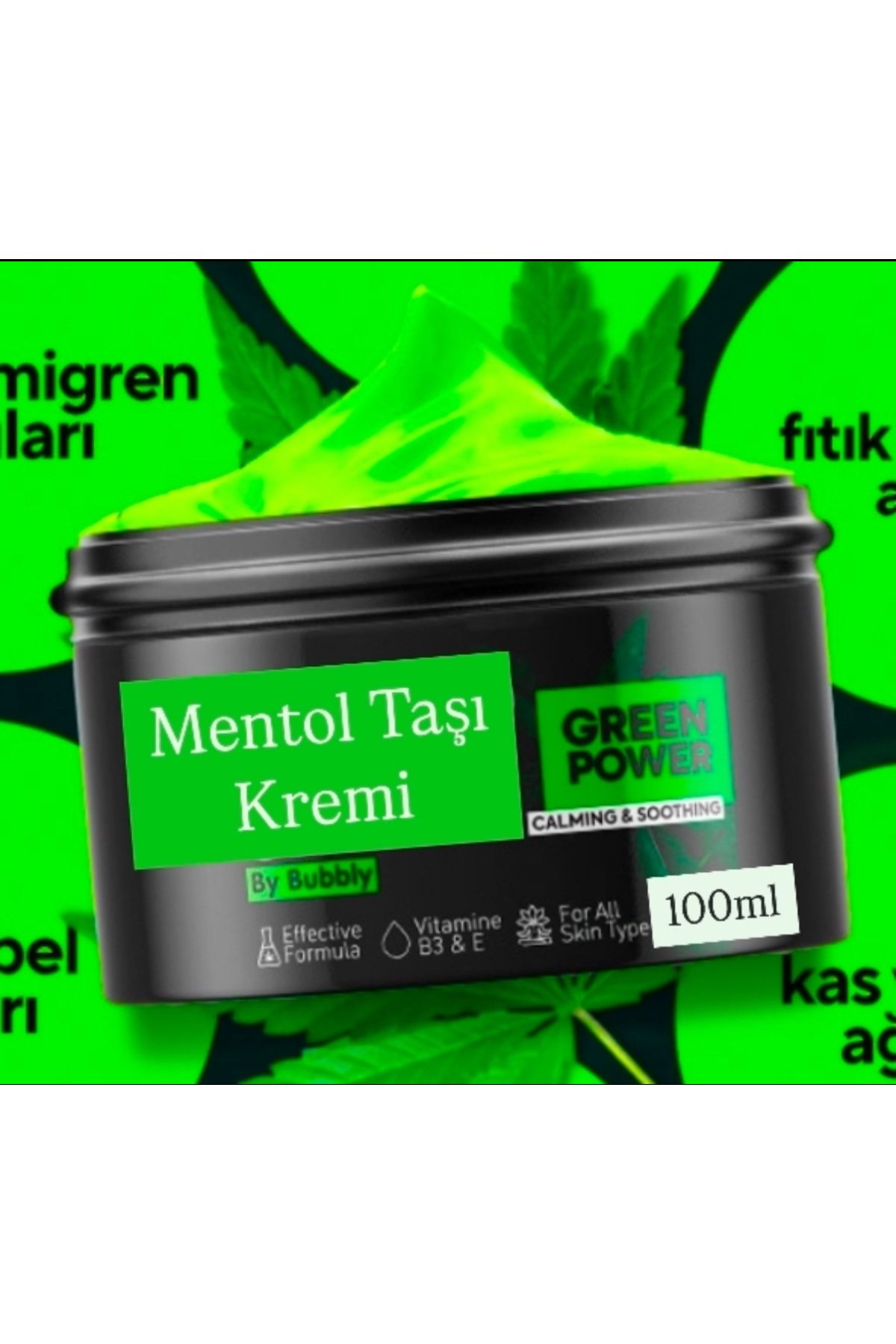 Bitkideresi Mentol taşı masaj jeli kremi 100ml 1 adet ( taşı mentol kremi)