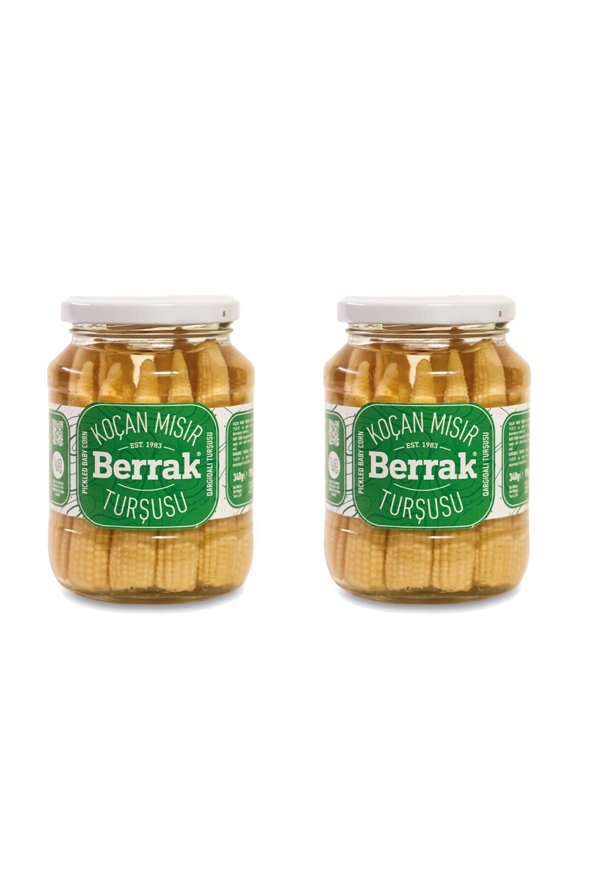 Berrak Mısır Koçanı Turşusu 340 Gram X 2 Adet