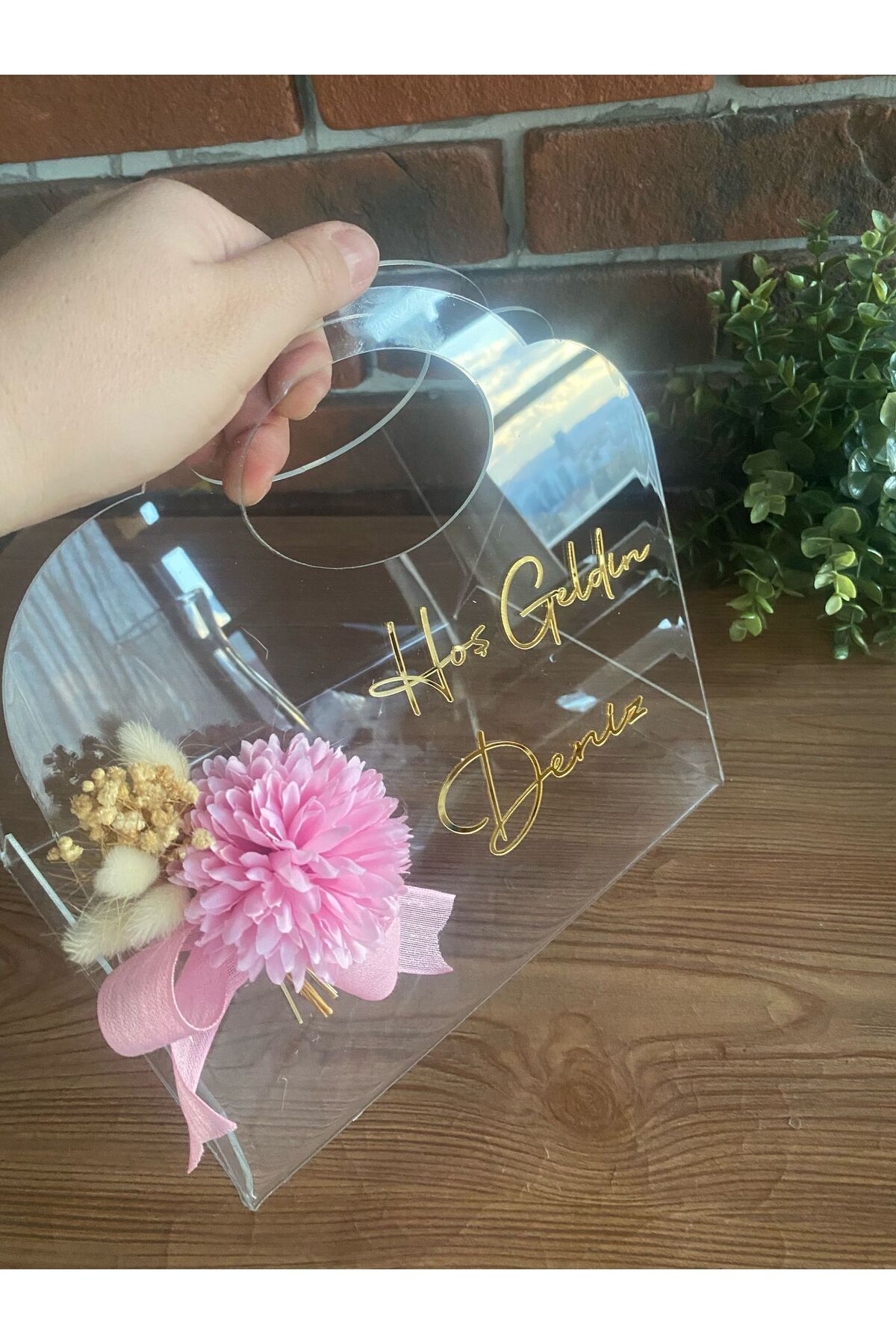 DECORA HOBİ Pleksi Büküm Çanta, Yenidoğan Hediyesi, Babyshower, Doğum Günü, Bebek Çikolatası, Hediyelik Kutusu fotoğrafı 3 (önizleme)