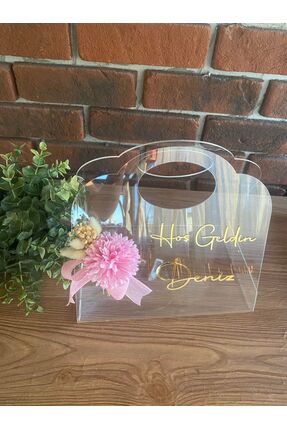 DECORA HOBİ Pleksi Büküm Çanta, Yenidoğan Hediyesi, Babyshower, Doğum Günü, B...