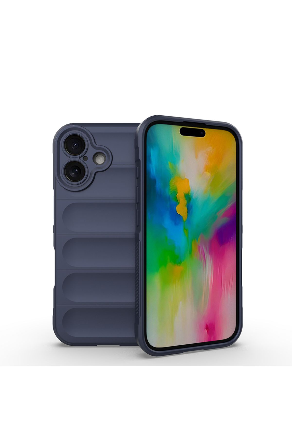 SKYARC Apple iPhone 16 Kılıf Esnek TPU Oyuklu Arka Yüzey Tasarımlı Etnik Silikon Kapak