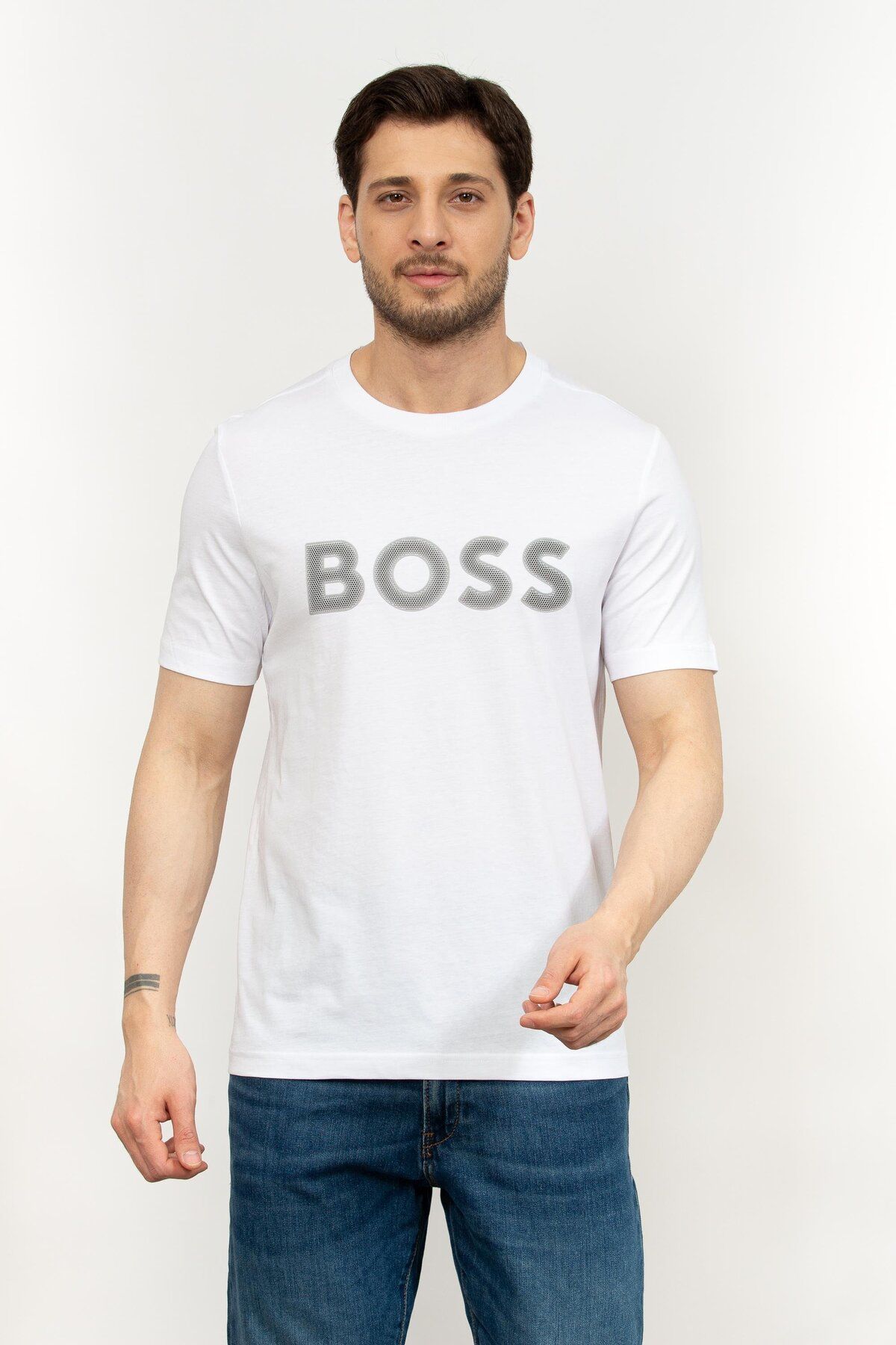 تیشرت یقه خدمه مردانه BOSS