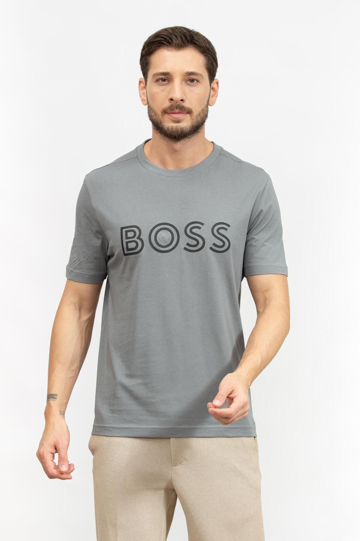 تیشرت یقه خدمه مردانه BOSS