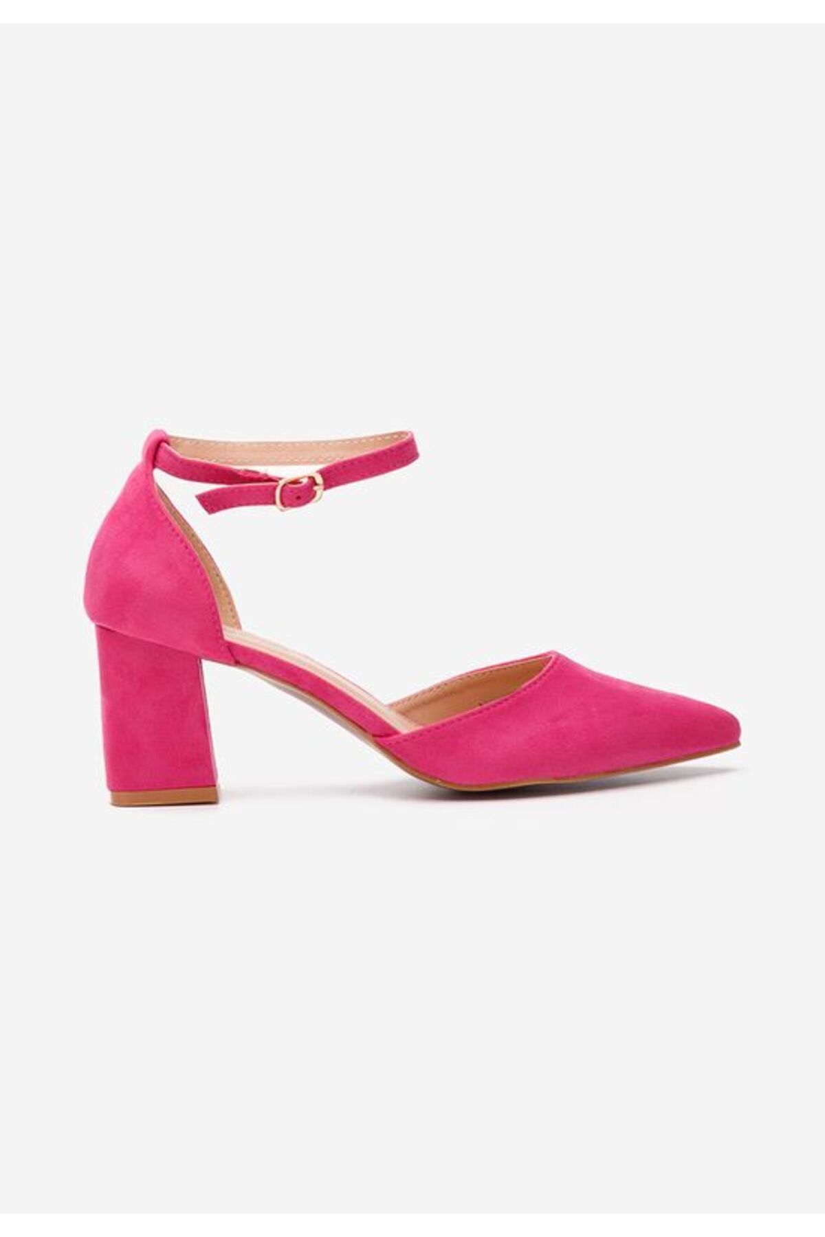 B T Shoes-Alivila V2 Fuchsia Chunky Heel Shoes 3