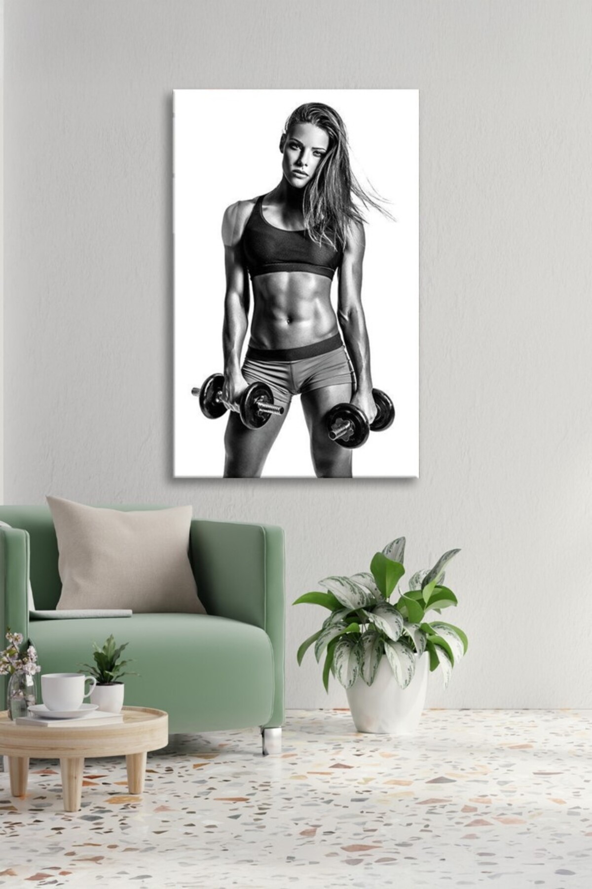 Spor Fitnes Cam Tablo-1 görsel 2