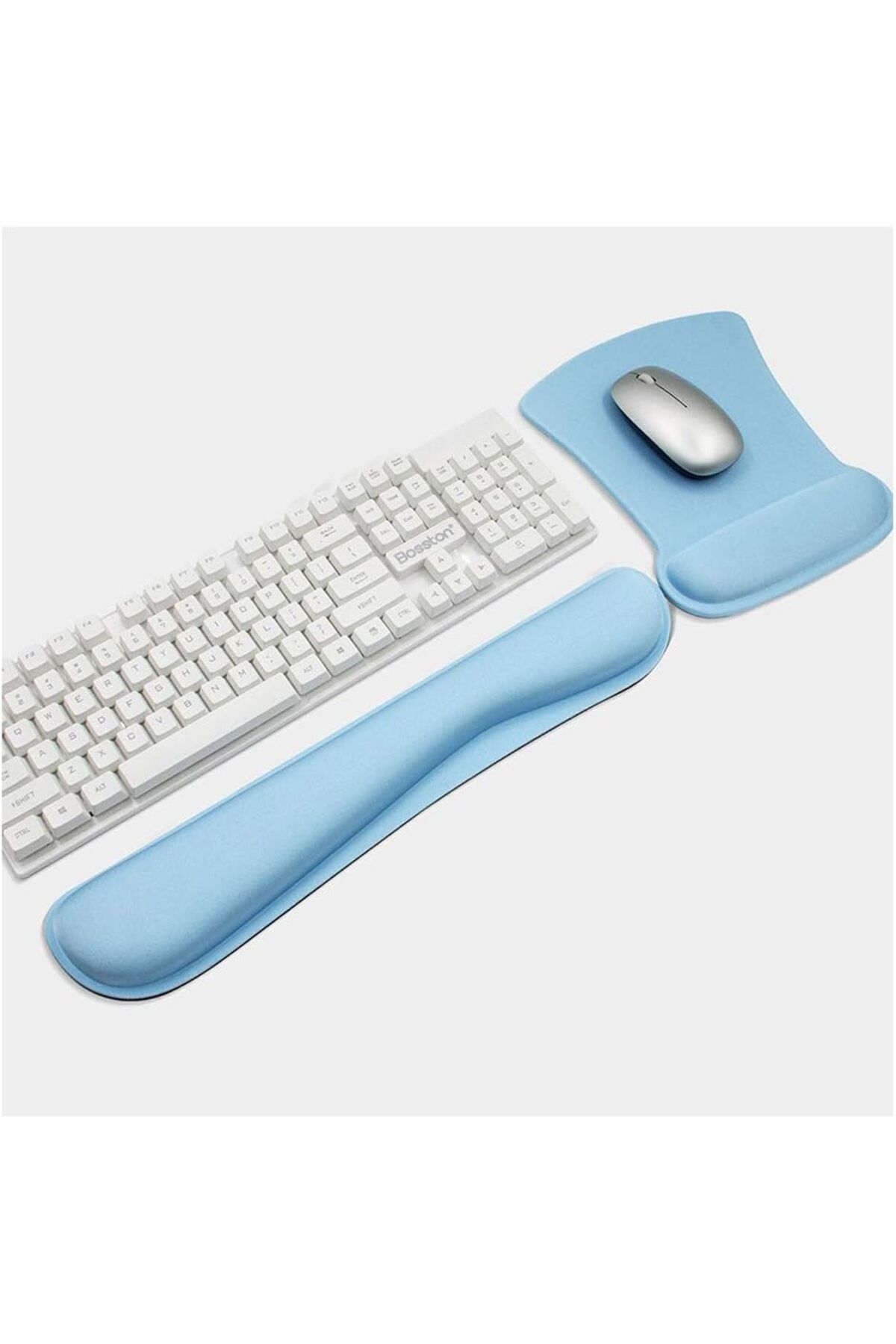 fulina-Mouse Keyboard Wrist Rest Pad Set,Ergonomic Raised Memory Foam,for Suitable Typing Hand Rest Support 4