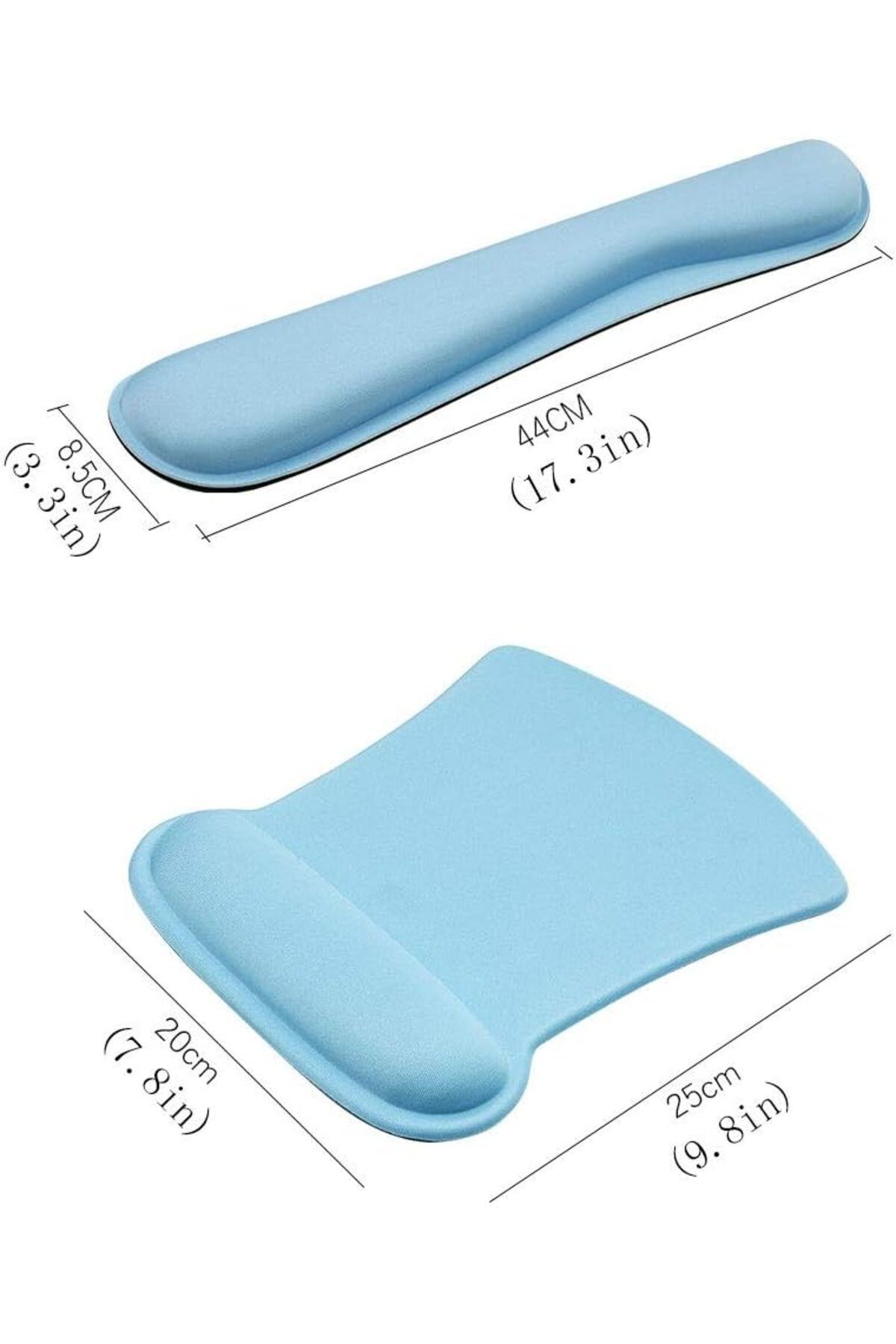 fulina-Mouse Keyboard Wrist Rest Pad Set,Ergonomic Raised Memory Foam,for Suitable Typing Hand Rest Support 2