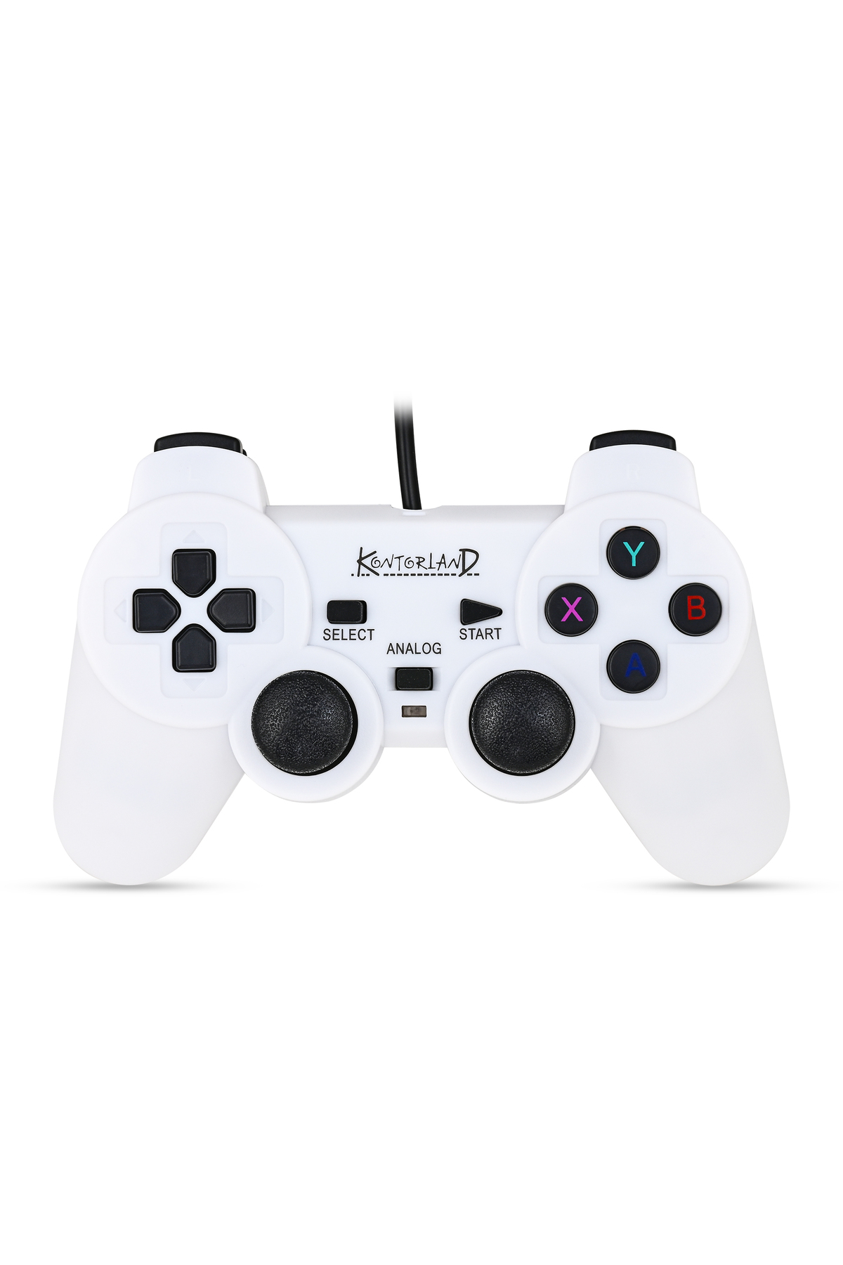 Kontorland Kablolu PC Gamepad – D-Input & X-Input Destekli Çift Titreşimli USB Oyun Kolu
