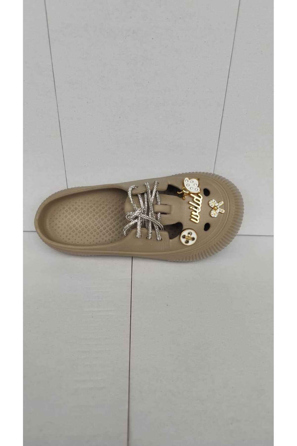 soElite-Closed Front Drawstring Laced Stone Figured Women's Ballerina Slippers Home Business Office Daily Use 6