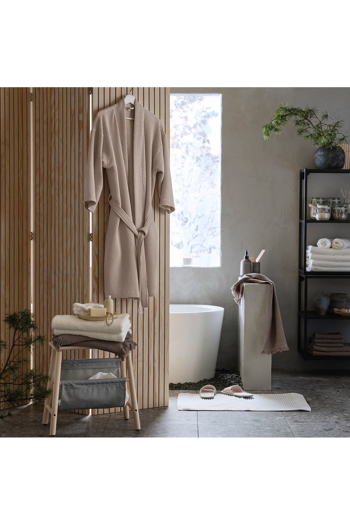 IKEA-BJÄLVEN Bath robe, beige, L/XL 5
