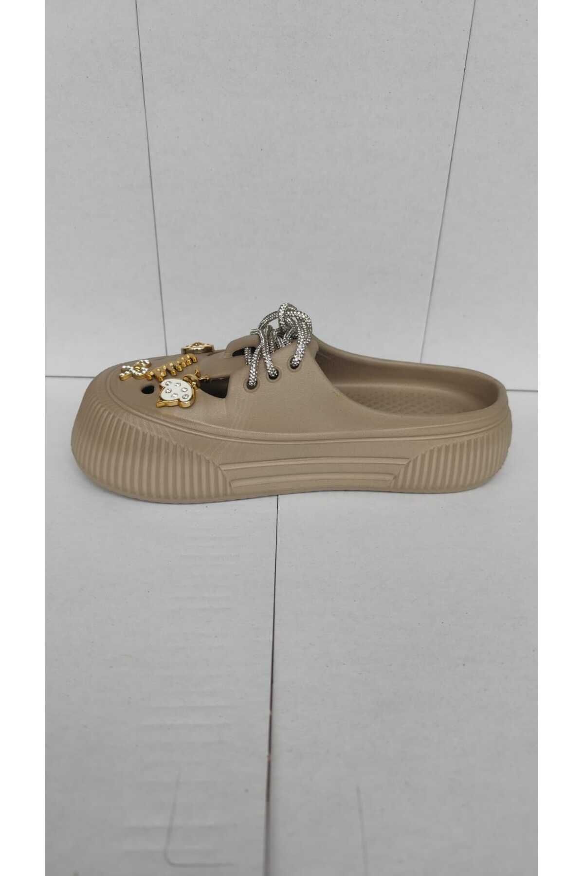 soElite-Closed Front Drawstring Laced Stone Figured Women's Ballerina Slippers Home Business Office Daily Use 5