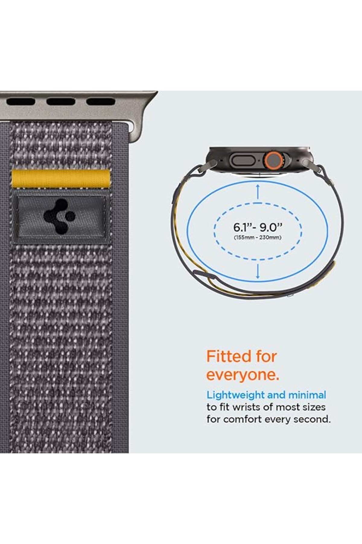 Spigen-جراب Athlex Air لساعة Apple Watch Ultra 2/1 مقاس 49 مم، 46 مم، 45 مم، 44 مم، 42 مم - رمادي نشط 4