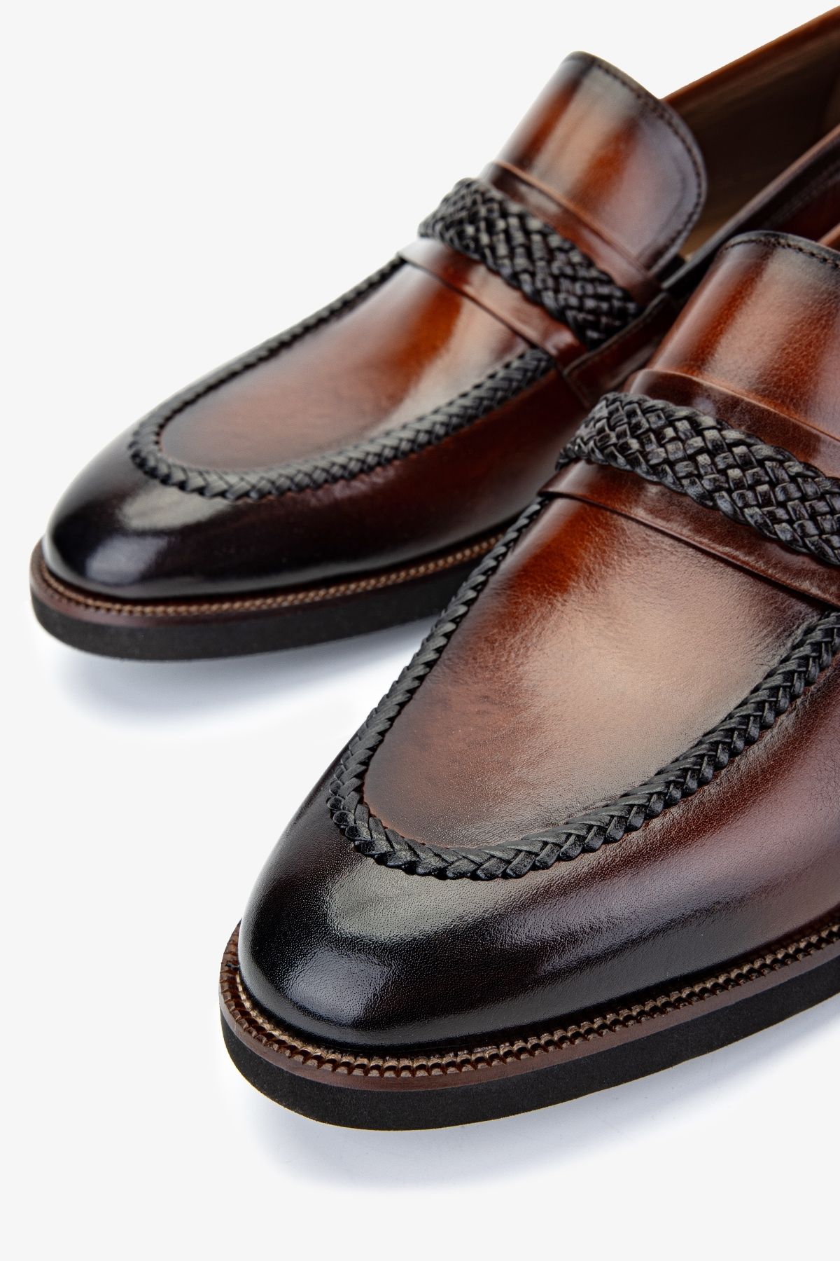 Valmenti-Men's Genuine Leather Tan Classic Shoes 3
