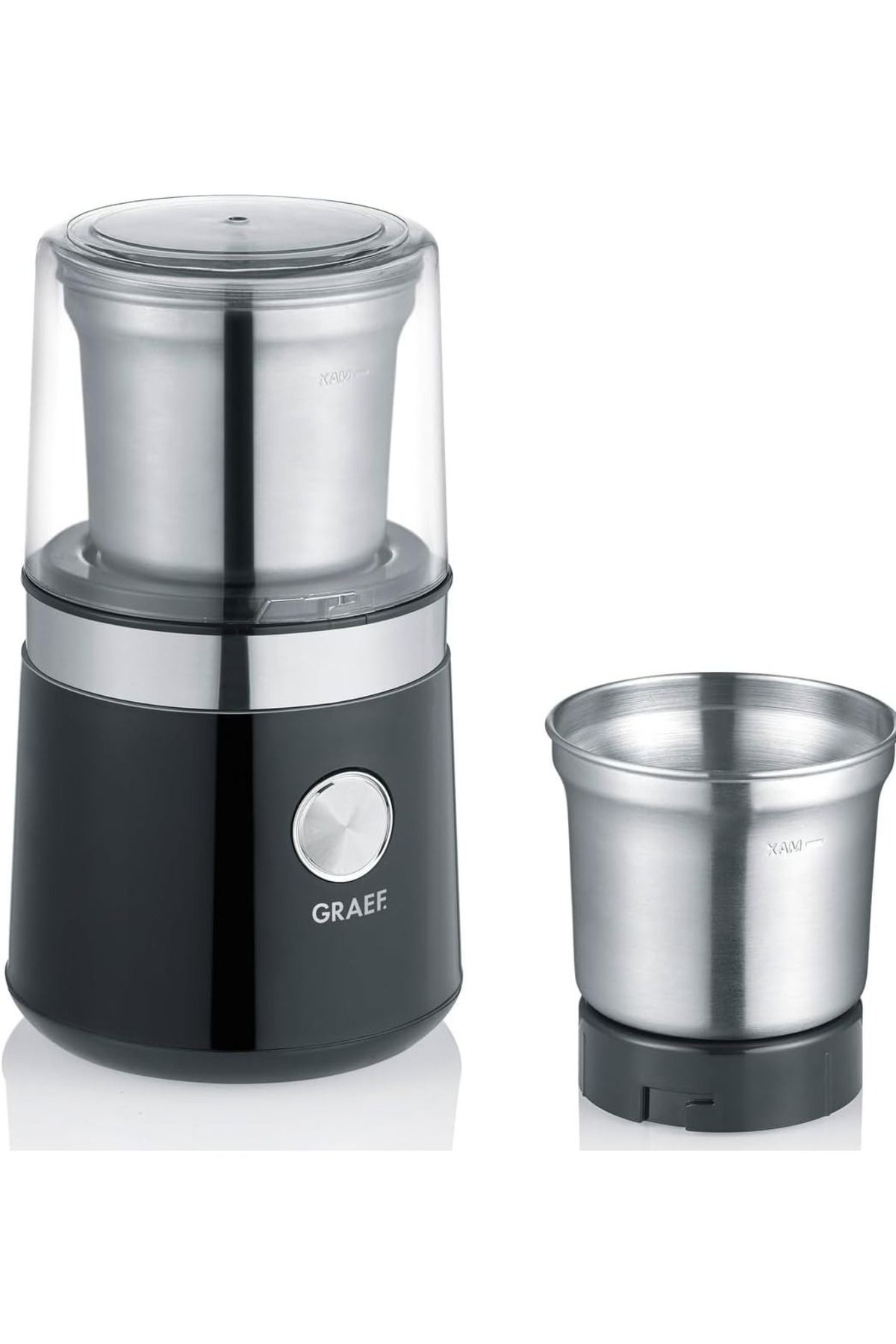 Graef CM102 Elektrikli Kahve ve Gıda Öğütücü, 200W, Çift Bıçaklı Paslanmaz Çelik Tasarım