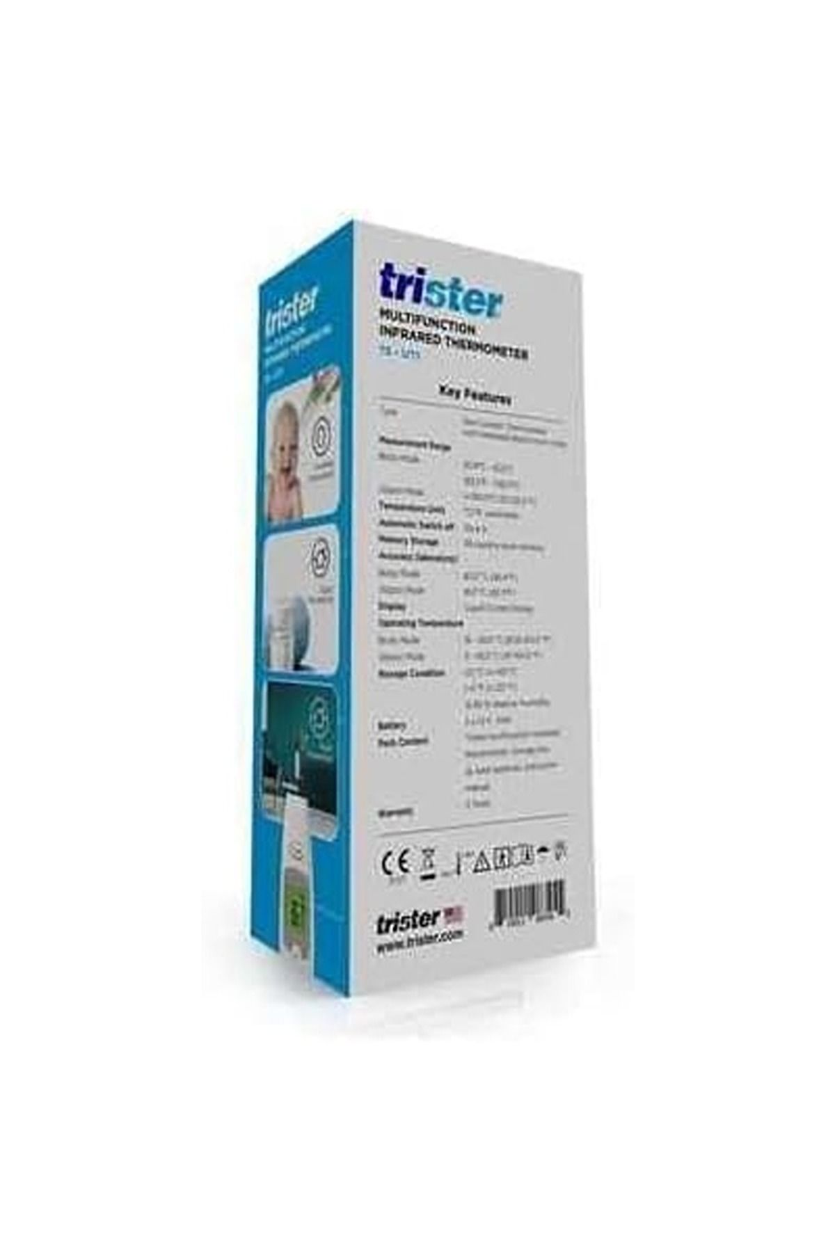trister-Multi Function Infrared Thermometer, Quick & Easy, 30 Memory Storage : TS-1/T1 3
