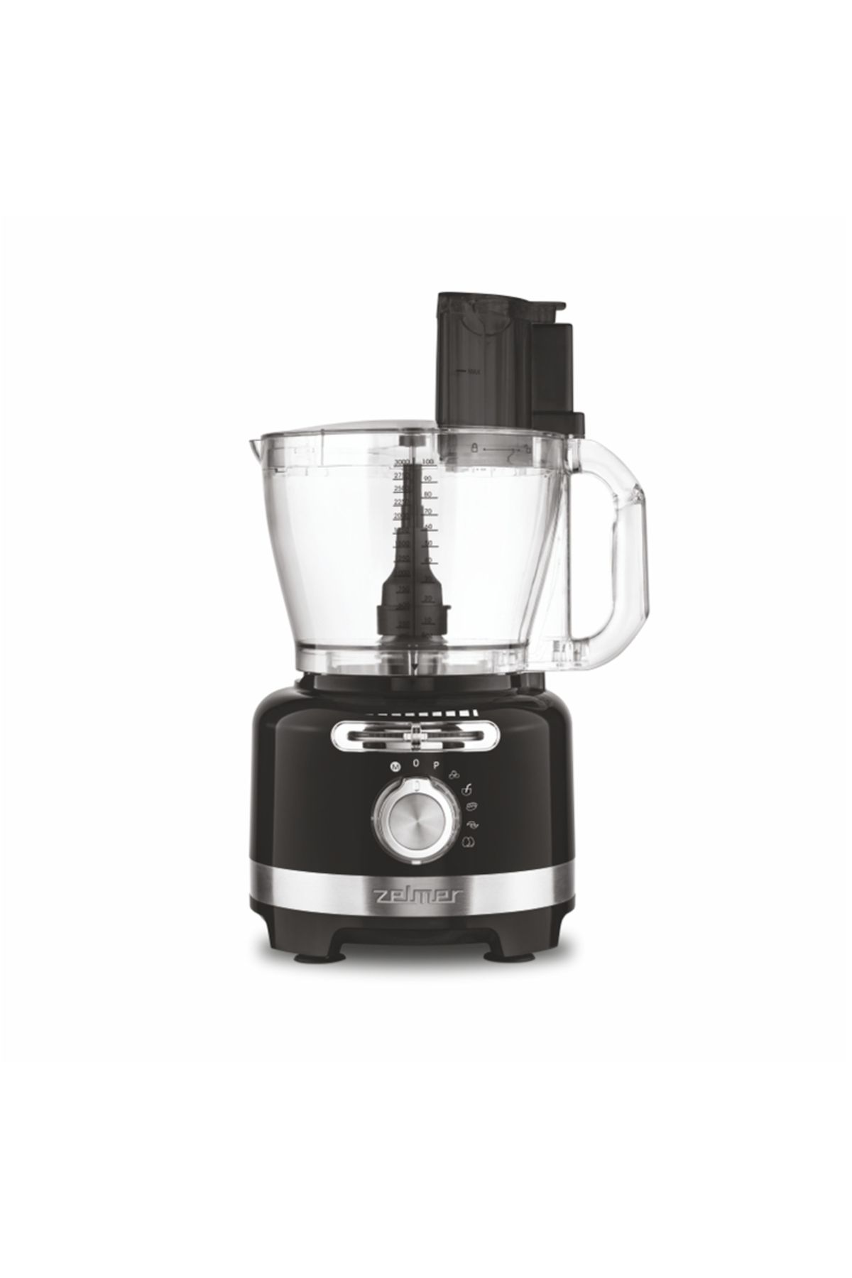 Zelmer-Zelmer ZFP9000B Food Processor, 2000 W, 3 L, Speed ​​selector, Stainless steel discs, 6 automatic modes 7