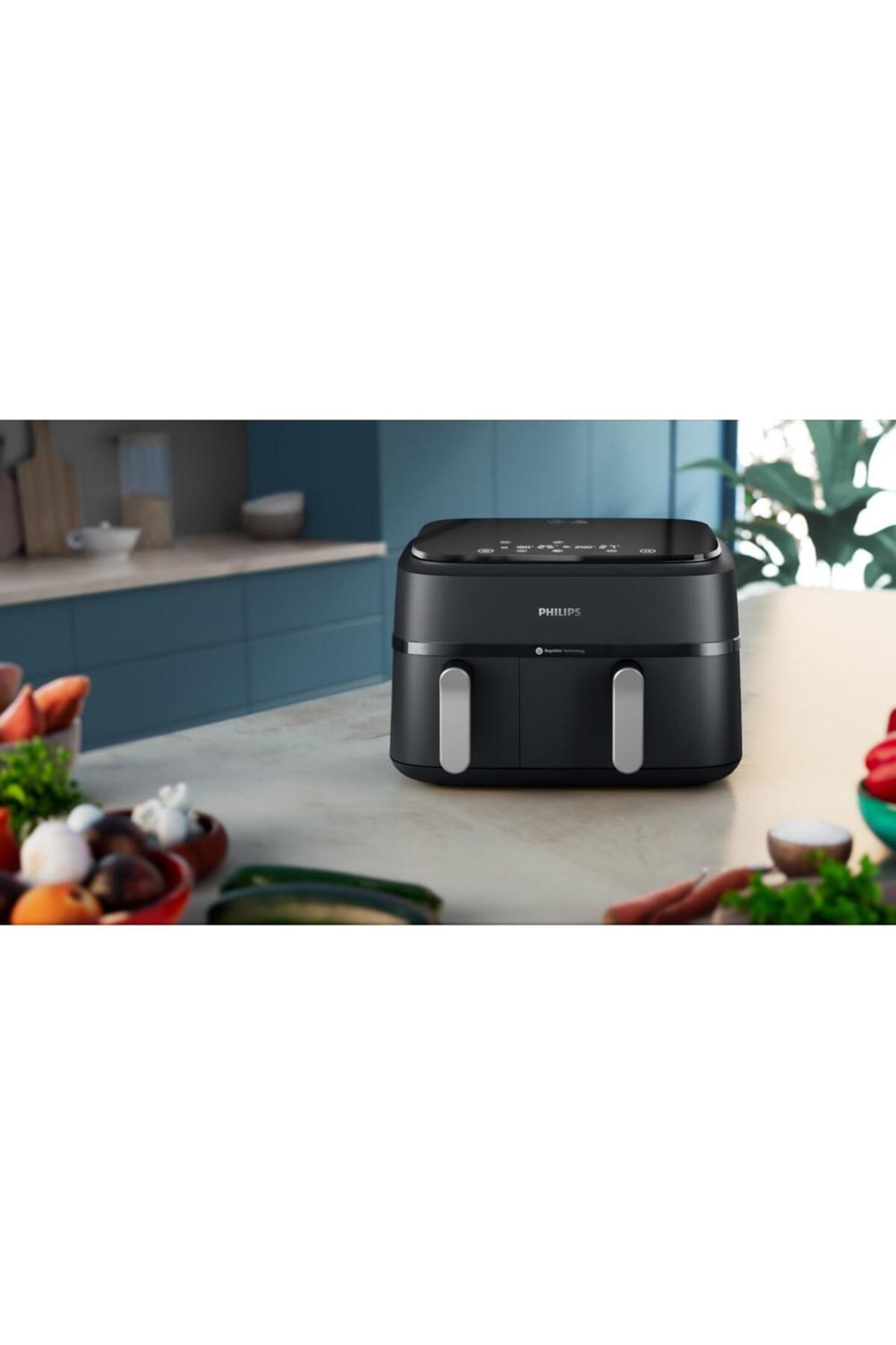 Philips-Philips Airfryer Series 3000 NA351/00 oil-free double fryer, 2750 W, Rapid Air technology 10