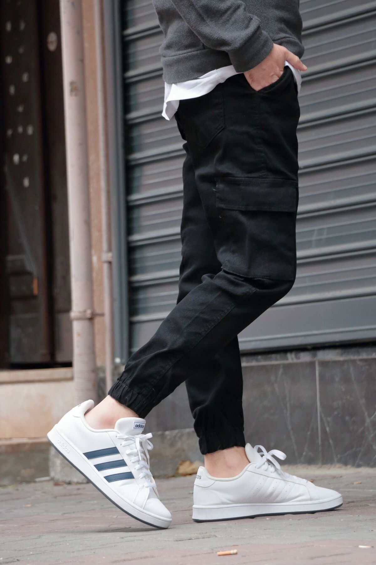 Men's Jogger Cargo Jeans - Lycra and Elastic Waist Legs