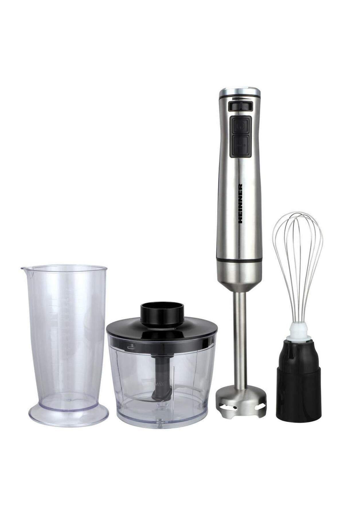 Heinner Mixer Vertical Heinner , 1000 W, Viteza Variabila + Turbo, Tel, Tocator (negru/inox) - Mărime unică
