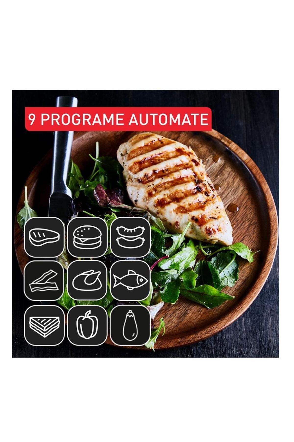 TEFAL-Gratar electric TEFAL OptiGrill+ XL GC728D10, 2000 W, 9 programe automate, (Argintiu/Negru) 7